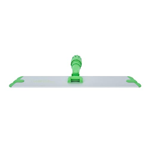 Image of Restaurantware-Clean Tek Professional 17.7 Inch Flat Mop Plate Frame, 1 Quick Connect Mop Frame for Wet Or Dry Pads - Pads Sold Separately, Durable, Green Aluminum Cleaning Pad Base
