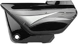 Generic Classic ABS Plastic Side Panel for Splendor Pro (Black/Grey), Outside Mount, Motorcycle