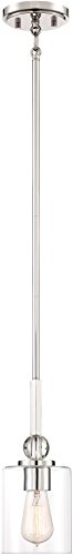 Minka Lavery Pendant Ceiling Lighting 3070-613 Studio 5, 1-Light 60 Watts, Polished Nickel