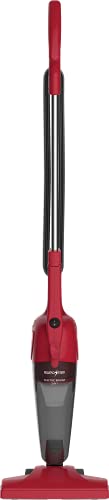 EUROSTAR 2 in 1 Lightweight Bagless Vacuum & Electric Broom (RED)