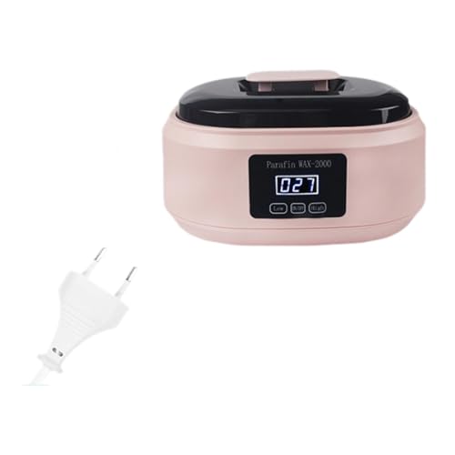 Etyldya Dispositivo de Depilación, Máquina de Cera, Recipiente para Fundir Cera, Baño de Manos, Calentador de Spa de Calentamiento Rápido, Material PP para El, Rosa