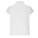 Cotton Linen Shirts for Women Summer Casual High Neck Cap Sleeve Tops Tee Trendy Soft Comfy Business Work Blouses White
