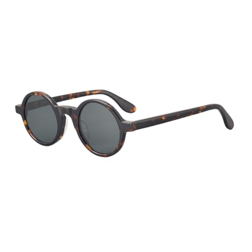 Lunettes de soleil tendance monture ronde rétro anti-UV mixte pour look été