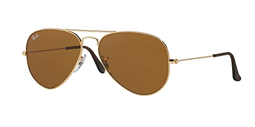Image of Ray-Ban RB3025 Metal Aviator Sunglasses + Vision Group Accessories Bundle