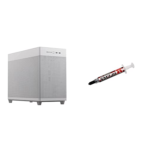 yZbgzASUS PRIME CASE MESH WHITE EDITION 33? MicroATX P[X Hsv TChpl tB^[bVA360 mmN[[ & V~IV OC Master SMZ-01R (13.2W/