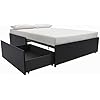 Amazon.com: DHP Maven Upholstered Platform Bed for Raised Mattress ...