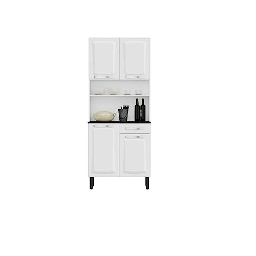 Amazon App Day: Análise de Produtos e a Experiência Mobile 5 Kit de Cozinha Compacta Branca em Aço 4 porta 1 Gaveta Pratika