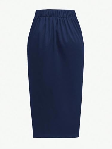 Women's Flowy Trendy Skirt Solid Color Pencil Skirt3