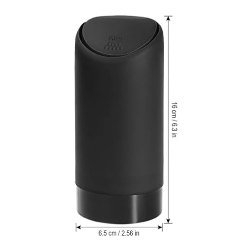 Image of SARTE Car Mini Dustbin With Lid Silicon Material Perfect For Car Trash Bin And Dustbin Holder For Car for (Pack of 1) Black Color