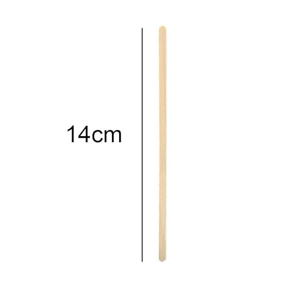 Image of [Pack of 250, 14cm] Coffee Stirrer Sticks | Disposable Wooden Stir Sticks | Ideal for Hot and Cold Beverages