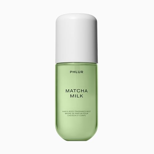 Image of PHLUR Matcha Milk Body Mist, 3 Fl Oz - Hair and Body Perfume for Women | Bergamot, Matcha & Cream Perfume Body Spray with Vanilla, Amber and Musk Fragrance