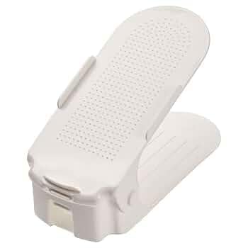Kit 20 Organizadores de sapato, saltos e tênis com regulagem de altura - Branco