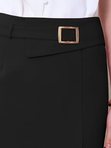 Women's Pencil Skirt 2025 Knee Length High Waist Office Work Stretchy Bodycon Skirts4