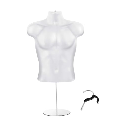 Mannequin hanger vêtements demi-corps support réglable accessoire présentation - 2
