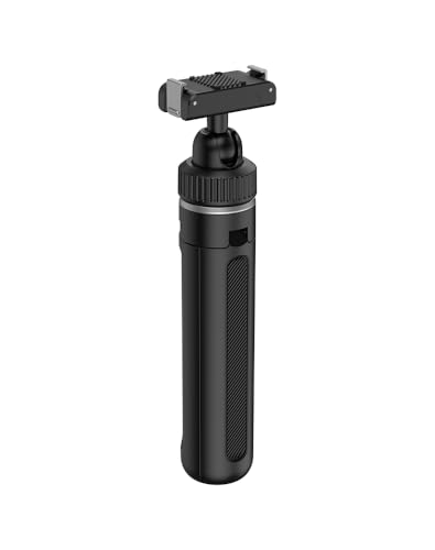 YUNJITONN Magnetic Quick-Release Extension Tripod for DJI Osmo Action 6 and Nano Aluminum Alloy 15.7 Extendable Pole Black with Anti-Slip Silicone Foot Pads