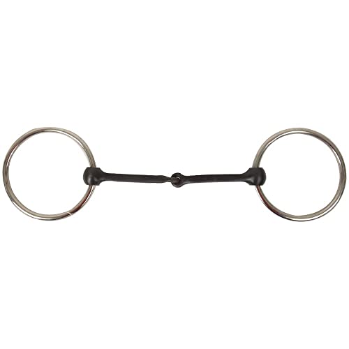 FES Sweet Iron Square Horse Snaffle | Prevents Horses from Leaning on Bit | Promotes Balanced Carriage | Enhances Communication with Clear Signals | Oxidization Increases Sweetness