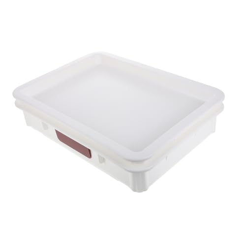 HEALLILY Pizza Dough Storage Box Stackable Trays Bread Dough Keeper Proofing Lid for Freshness