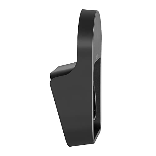 LogiLink Universal Wandhalterung mit Kabelstutzen für Auto-Ladekabel nach Europäischem Standard, max. Belastung = 10kg, Farbe: Schwarz