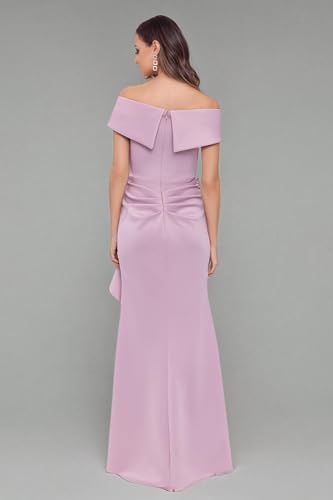 Image of Xscape Women's Long Off-the-Shoulder Sweetheart Neckline Formal Evening Gown with Ruching and Draped Ruffle Detail