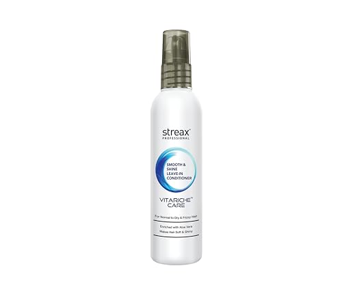 Streax Professional All Hair Aloe Vera Vitariche Care Smooth & Shine Leave-in-Conditioner 100ml, 200 millilitre (Pack of 1)