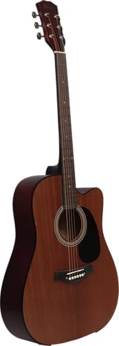 Image of Juarez Belleza Full-Size Jumbo 41 inch Acoustic Guitar - Sapele Top, Rosewood Fretboard & Bridge, Alice Steel Strings, Dual Action Truss Rod, Matte Finish - With Bag & Picks (Natural)