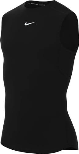 Nike Men's Shirt M NP DF Top SL Tight, Black/White, FB7914-010, 2XL