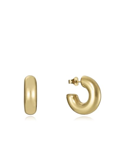 VICEROY   Pendientes Viceroy Fashion de criolla en acero e ip dorado para mujer   14089E01019