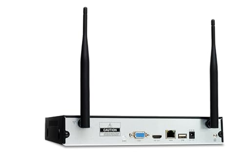 OVERMAX CAMSPOT NVR 4.0 Recorder und 4 überwachungskamera IP für Überwachung, WLAN, Full HD 1080p Auflösung, Bewegungserkennung Alarmbenachrichtigungen in der App, 25 m Nachtsichtreichweite