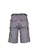 Planam 2371040 Highline Shorts, Zink/Schiefer/Rot, Größe XS