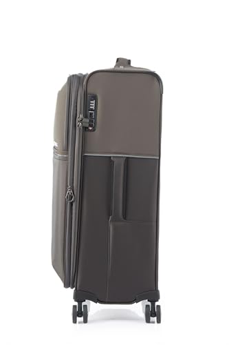 Image of Samsonite 73H 71 cms Nylon Spinner Softsided Medium Check-in Luggage | Trolley Bag For Men Women, Platin Grey