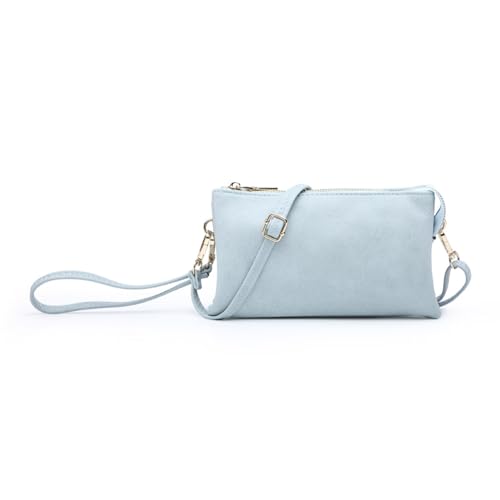 Image of JEN & CO. Riley Crossbody Bags for Women Vegan Leather Wristlet Clutch Wallet Purses Handbags with 2 Straps