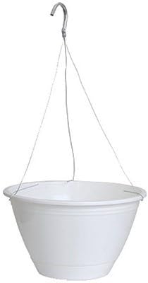 ATT Southern ee1025wh 10" Americana de plástico blanco cesta colganteCantidad 12