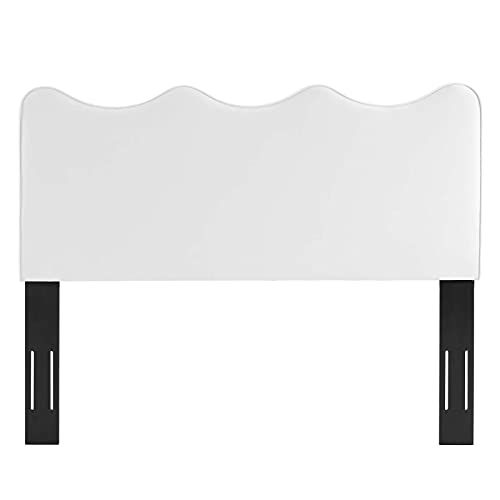 Modway Athena Performance Velvet Full/Queen Headboard in White by Modway - Used condition - Image 7