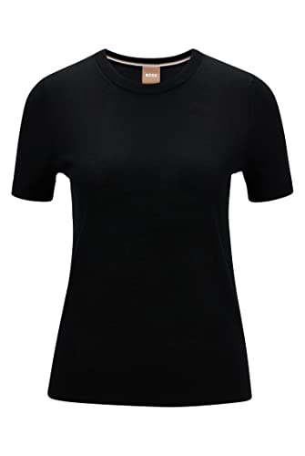 BOSS Damen Pullover – Strick-Sweater Aus Baumwolle, Lässiger Schnitt