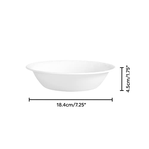 Image of Corelle Vitrelle 4-Pieces 18-Oz Soup /Cereal Bowls, Chip & Crack Resistant Glass Dinnerware Set Bowls, Bella Faenza