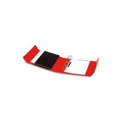 Arianex Classeur à 4 anneaux en D dos de 8 cm avec fermeture à pression Innovation en balacron Rouge