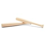 Mini Baseball Bats 6 Inch Perfect for Crafts, Party Favors and Scrapbooking - Pack of 2 by Woodpeckers