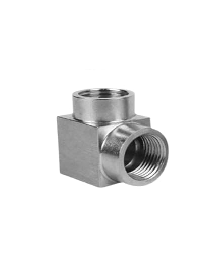 Raccord tuyauterie coude 90 degrés mâle femelle en acier inoxydable 304