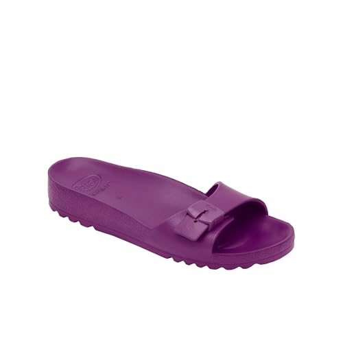 Scholl Bahia 1 Strap, Ciabatte da mare e piscina in EVA - Donna, Viola scuro, 39 EU - 2
