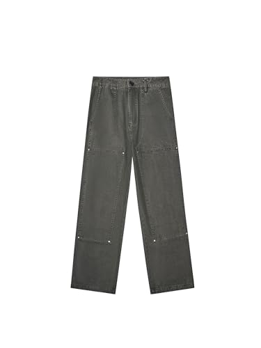 Men's Pants American Retro Spring Autumn Casual Workwear Loose Commute Trouser3