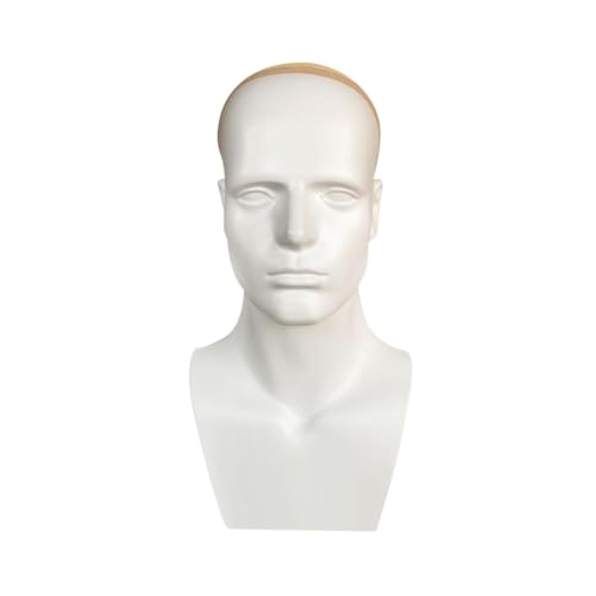 Male Mannequin Head with Shoulders for Display
