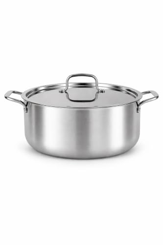 Image of NOVA Premium Triply Stainless Steel Casserole | Insulated Hot Pot with Lid 26CM | Heat Retention Technology | Food Storage & Serving Casserole | Durable Mirror Finish | Kitchen & Dining Essential