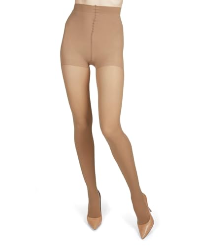 Image of Melas Control Top Tights, 60 Denier, Opaque, Nylon, Spandex, Tummy Control Womens Tights- Sizes Small - Q2