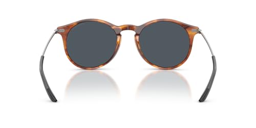 GIORGIO ARMANI Man Sunglasses Red Havana Frame, Grey Lenses, 51MM4