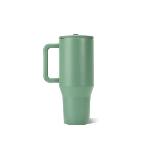 Image of HydroJug Traveler 32oz, Insulated Tumbler with Handle & Straw, Sage