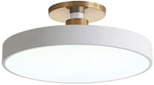 Plafonnier LED semi-encastré blanc de 40 cm pour éclairage de salon et chambre moderne