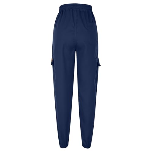 Cargo Pants for Men Stretch Casual Joggers Drawstring Elastic Waist Sweatpants Tactical Hiking Pants with Pockets4