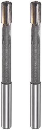 HARFINGTON 2pcs Chucking Reamers 8.3mm H7 C1/K30 Carbide Tip Precision Straight Flutes Round Shank Lathe Machine Milling Cutters