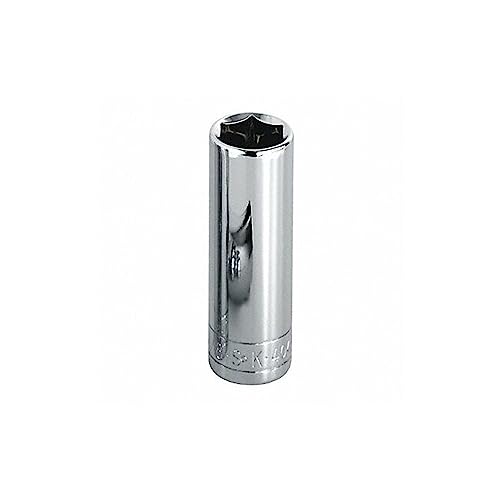 SK Tools USA 1/2" Drive, 15MM, 6 Point, Deep Chrome Socket | 40015