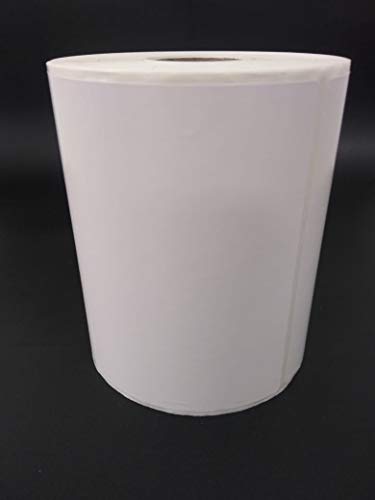 Kit com 2 rolos de Etiqueta Adesiva 100mm x 75mm 1 carreira - papel couchê - rolo de 40 metros com 5